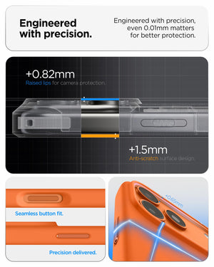 Spigen iPhone 17 Pro Case – Silicone Fit (MagFit) - Cosmic Orange - image 6