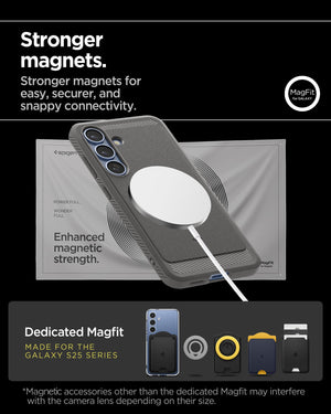 Spigen Galaxy S25 Plus Case - Rugged Armor MagFit - Marble Gray – image 7