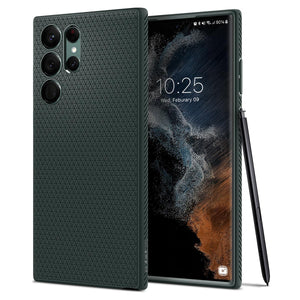 Spigen Galaxy S22 Ultra Case - Liquid Air - Abyss Green - image 1