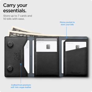 Spigen Valentinus S MagFit 7-Card Trifold Wallet - Black - image 4