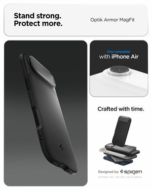 Spigen iPhone Air Case Optik Armor MagFit - Black - image 3
