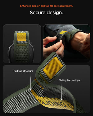 Spigen Galaxy Watch 9 Band - Athlex Air - Active Green Athlex Air - image 7