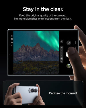 Spigen Galaxy Z Fold 8 Camera Lens Protector Optik Pro EZ Fit (2 Pack) - Black - image 6