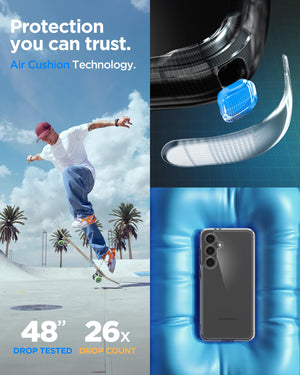 Spigen Galaxy S24 FE Case Ultra Hybrid Zero One - Crystal Clear image 4