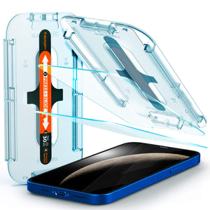 Spigen iPhone 12 / iPhone 12 Pro Screen Protector – GLAS.tR EZ Fit - Amazon US image 1
