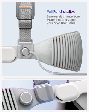 Spigen Apple Vision Pro head strap DR210 - Charcoal Gray - image 4