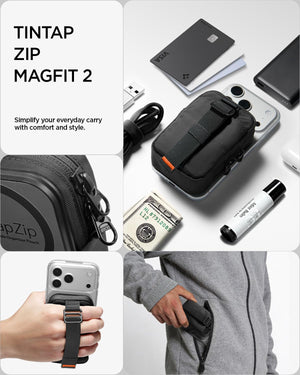 Spigen Tintap Zip 2 MagFit Magnetic Organizer Wallet - Black - image 3