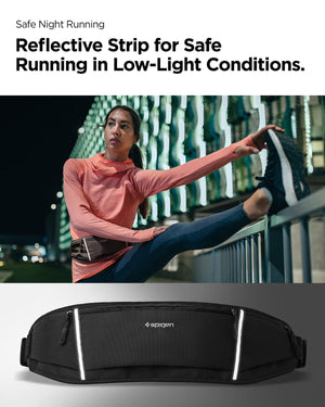 Spigen Life A710 Adjustable Running Waist Belt - Black - image 4