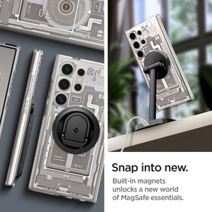 Spigen Galaxy S24 Ultra Case – Ultra Hybrid Metal Ring (MagFit) - Galaxy S24 Ultra - Zero One Natural Titanium - image 2