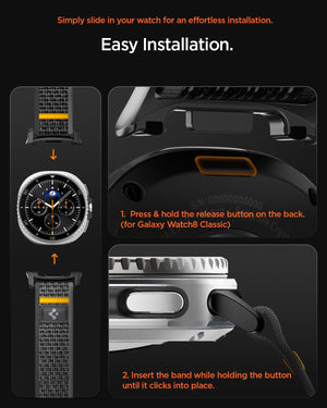 Spigen Galaxy Watch 9 Band - Athlex Air - Active Black Athlex Air - image 3