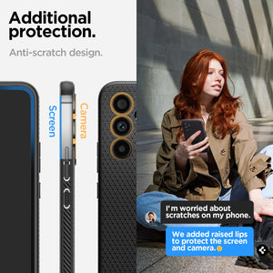 Spigen Galaxy A54 5G Case - Liquid Air - Matte Black - image 6