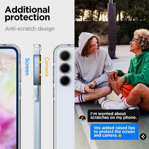 Spigen Galaxy A35 5G Case - Ultra Hybrid - Crystal Clear - image 7