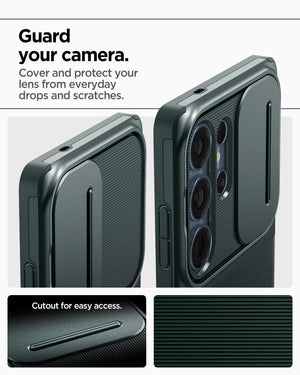 Spigen Galaxy S25 Ultra Optik Armor case - Abyss Green - image 4