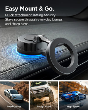 Spigen VacuumLock MagSafe Car Mount - Dashboard - Black - image 7