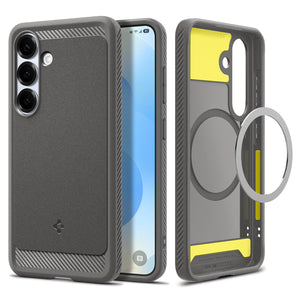 Spigen Galaxy S25 Plus Case - Rugged Armor MagFit - Marble Gray – image 1