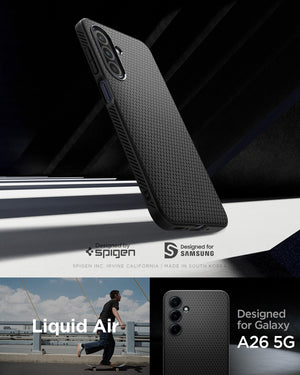Spigen Galaxy A26 5G Case - Liquid Air - Matte Black - image 2