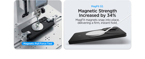 Spigen Galaxy S26 Ultra Case – Air Skin Aramid MagFit – Black – magnetic hold testing