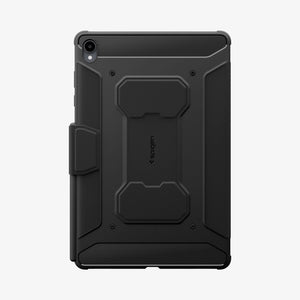 Spigen Rugged Armor Pro Black case for Galaxy Tab S12+ (2026), rear view
