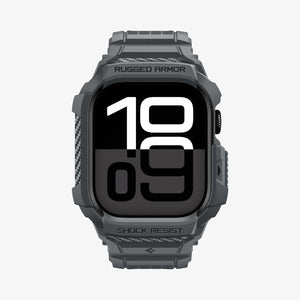 Spigen Apple Watch Series 11 and 10 46mm Rugged Armor Pro 2 in Dark Gray – front