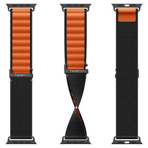 Spigen Apple Watch 49/46/45/44mm Band – WBF1 – Black Orange – product detail image 1