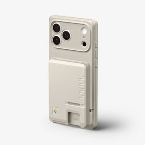 Spigen Classic LS MagFit card holder attached to phone