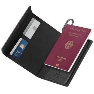 Spigen Passport Holder Accessory RFID Blocking Travel Wallet with Card Slots & SIM Storage view 3