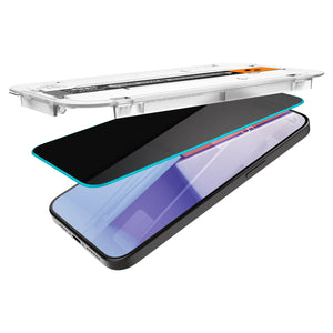 Spigen iPhone 15 Pro Screen Protector GLAS.tR EZ Fit Privacy (2 Pack) view 6