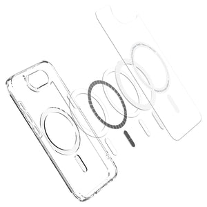 Spigen iPhone 17e and iPhone 16e Case – Ultra Hybrid MagFit – Clear White – detail image 8
