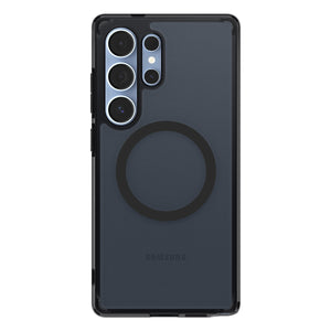 Spigen Galaxy S25 Ultra Ultra Hybrid MagFit case in Frost Black - rear view with magnetic ring