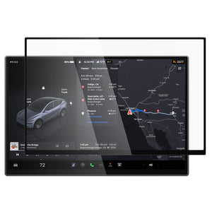 Spigen Tesla Model Y Screen Protector (16”)– GLAS.tR EZ Fit AluminaCore Screen Protector view 4