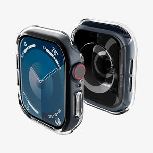 ACS08589 - Apple Watch Series 11 / 10 (42mm) Case Thin Fit in Crystal Clear showing the front, back and partial sides