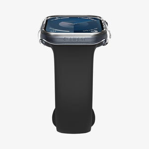 ACS08602 - Apple Watch Series 11 / 10 (46mm) Case Thin Fit in Crystal Clear showing the partial front and side