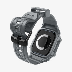 ACS08605 - Apple Watch Series 11 / 10 (46mm) Case Rugged Armor Pro in Dark Gray showing the back of watch face, partial sides and bottom