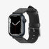062MP25079 - Apple Watch Series (Apple Watch (49mm)/Apple Watch (45mm)/Apple Watch (42mm)) Watch Band Retro Fit in black showing the front