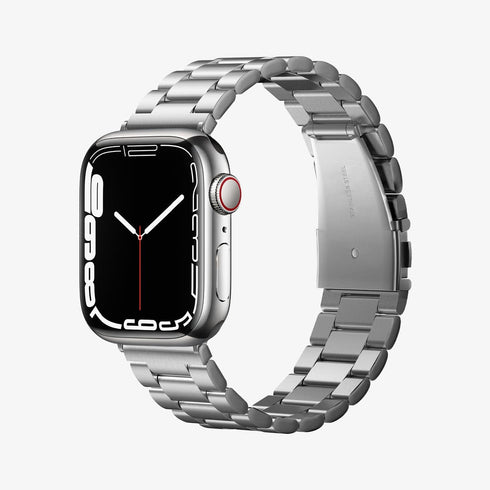 062MP25403 - Apple Watch Series (Apple Watch (49mm)/Apple Watch (45mm)/Apple Watch (42mm)) Watch Band Modern Fit in black showing the front