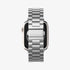 062MP25403 - Apple Watch Series (Apple Watch (49mm)/Apple Watch (45mm)/Apple Watch (42mm)) Watch Band Modern Fit in black showing the front