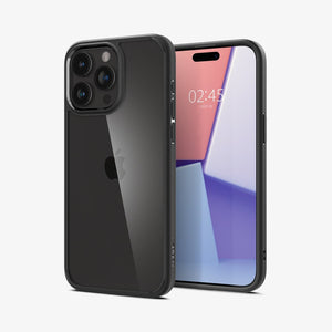 Spigen Ultra Hybrid case for iPhone 15 Pro in Matte Black – detail image 1