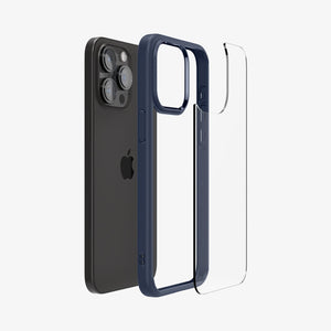 Spigen Ultra Hybrid case for iPhone 15 Pro in Navy Blue – detail image 3