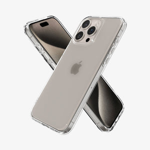 Spigen Ultra Hybrid Matte case for iPhone 15 Pro Max in Frost Clear – detail image 3