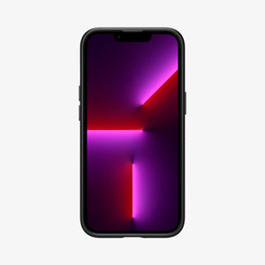 Spigen Liquid Air case for iPhone 13 Pro in Matte Black – front view