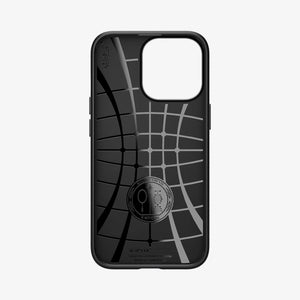 Spigen Liquid Air case for iPhone 13 Pro in Matte Black – interior Air Cushion structure