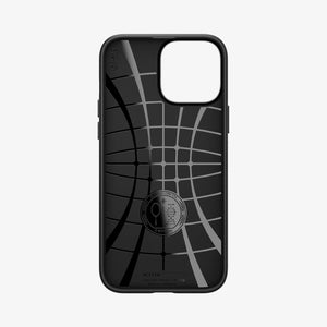 Spigen Liquid Air case for iPhone 13 Pro Max in Matte Black – interior Air Cushion structure