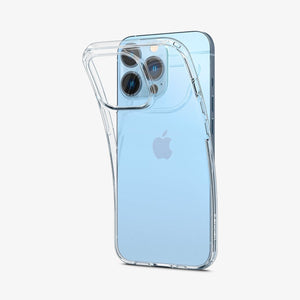 Spigen iPhone 13 Pro Max Case – Liquid Crystal – raised camera surround and clear back panel