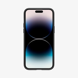 Spigen iPhone 14 Pro Case – Liquid Air - Matte Black - front view