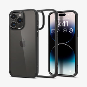 ACS04816 - iPhone 14 Pro Max Case Ultra Hybrid in crystal clear showing the back