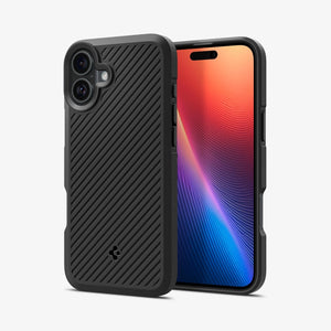 Spigen Core Armor case for iPhone 16 Plus in Matte Black – detail image 1