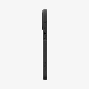 Spigen iPhone 16 Pro Core Armor MagFit case in Matte Black - volume and action button side profile