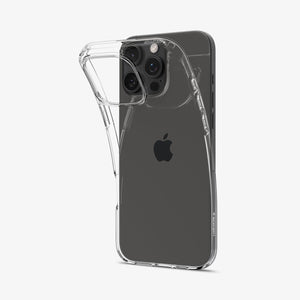 Spigen iPhone 16 Pro Liquid Crystal flexible clear case – installation view