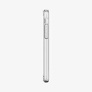 042CS20924 - iPhone SE Ultra Hybrid case in rose crystal showing the back