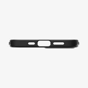 ACS01612 - iPhone 12 Pro Max Case Thin Fit in black showing the back